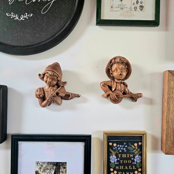 3/$45🥳 Vintage Mid-Century Modern Syroco Wall Plaques – Hand Carved - Picture 6 of 6